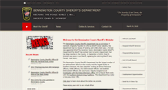 Desktop Screenshot of benningtonsheriff.org
